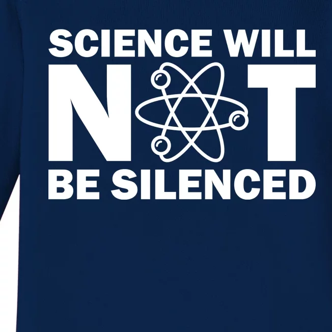 Science Will Not Be Silenced Baby Long Sleeve Bodysuit