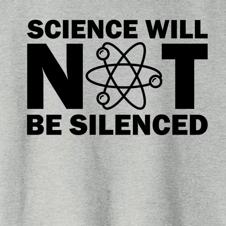 Science Will Not Be Silenced Women's Crop Top Tee