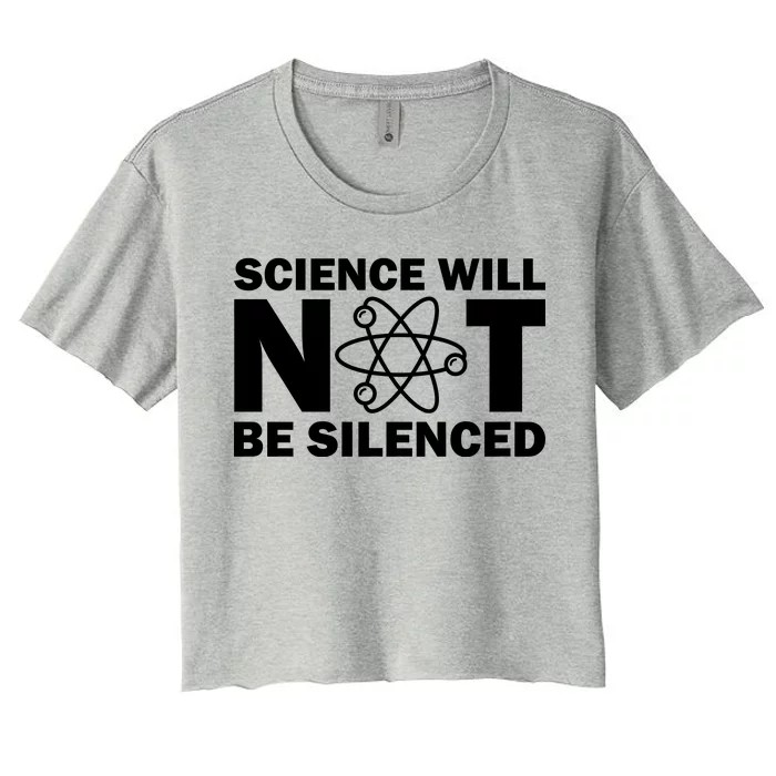 Science Will Not Be Silenced Women's Crop Top Tee