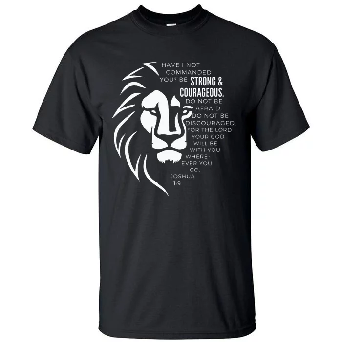 Strong & Courageous Joshua 19 Tall T-Shirt