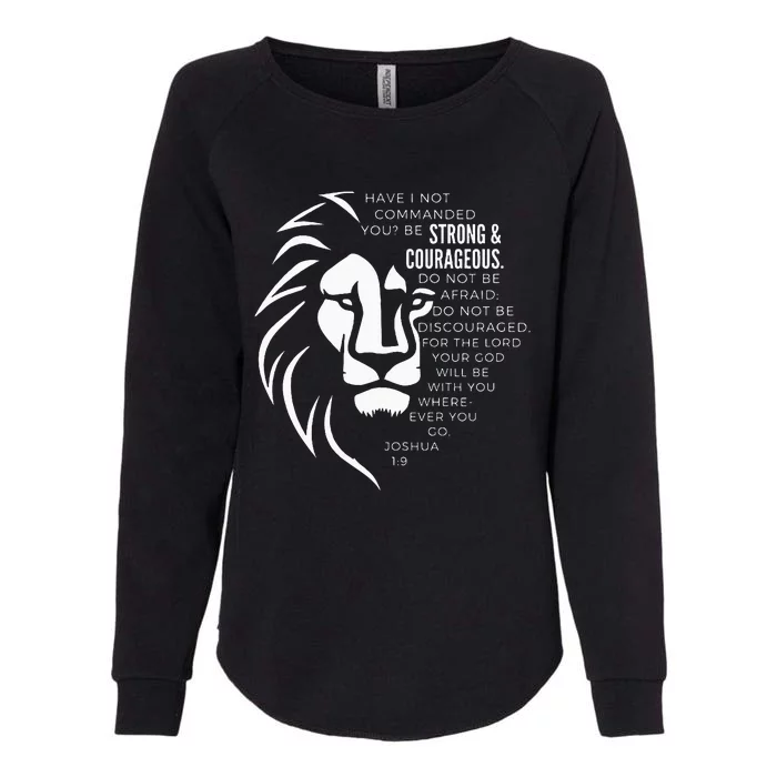 Strong & Courageous Joshua 19 Womens California Wash Sweatshirt