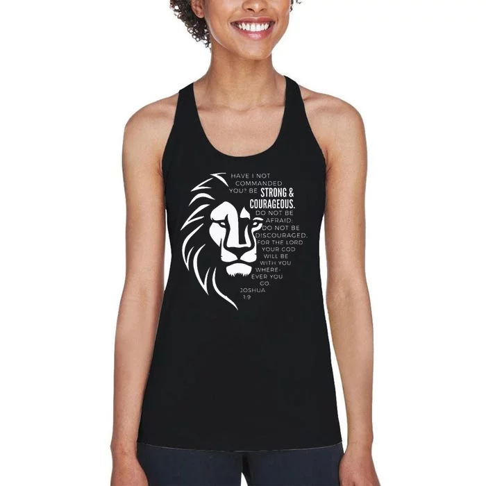 Strong & Courageous Joshua 19 Women's Racerback Tank