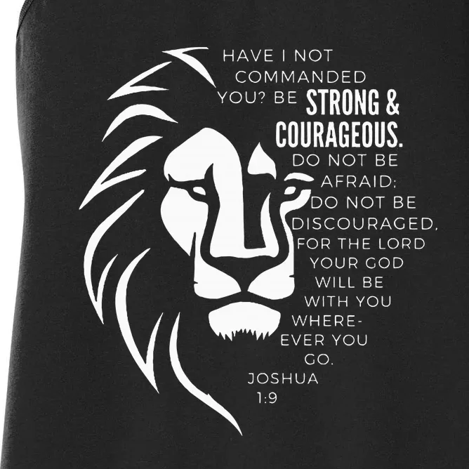 Strong & Courageous Joshua 19 Women's Racerback Tank