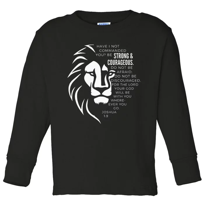 Strong & Courageous Joshua 19 Toddler Long Sleeve Shirt