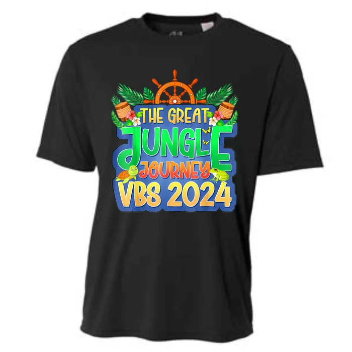 Summer Camp Jungle Journey Vbs 2024 Vacation Bible School Cooling Performance Crew T-Shirt