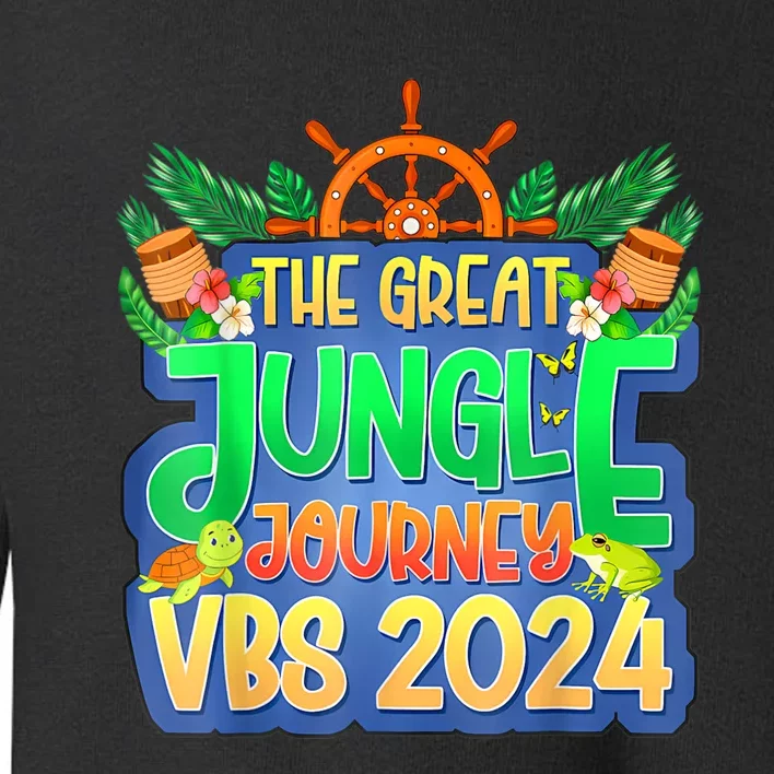 Summer Camp Jungle Journey Vbs 2024 Vacation Bible School Toddler Sweatshirt