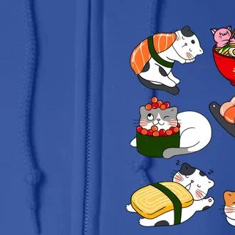 Sushi Cats Japanese Anime Kawaii Neko Lover Sushi Funny Great Gift Full Zip Hoodie