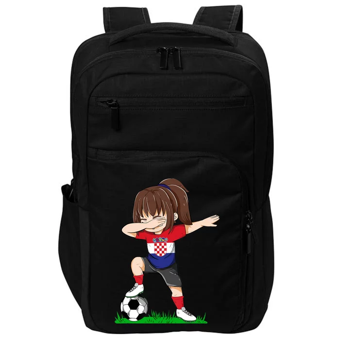 Soccer Croatia Jersey Croatian Flag Football Girls Dab Impact Tech Backpack