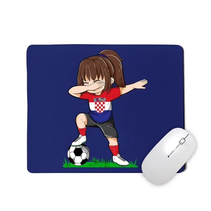 Soccer Croatia Jersey Croatian Flag Football Girls Dab Mousepad