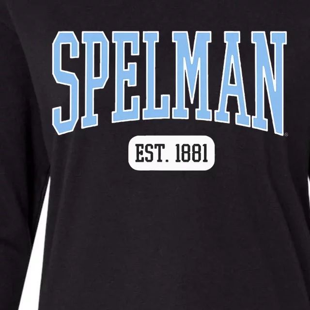 Spelman College Jaguars Est. Date Womens Cotton Relaxed Long Sleeve T-Shirt