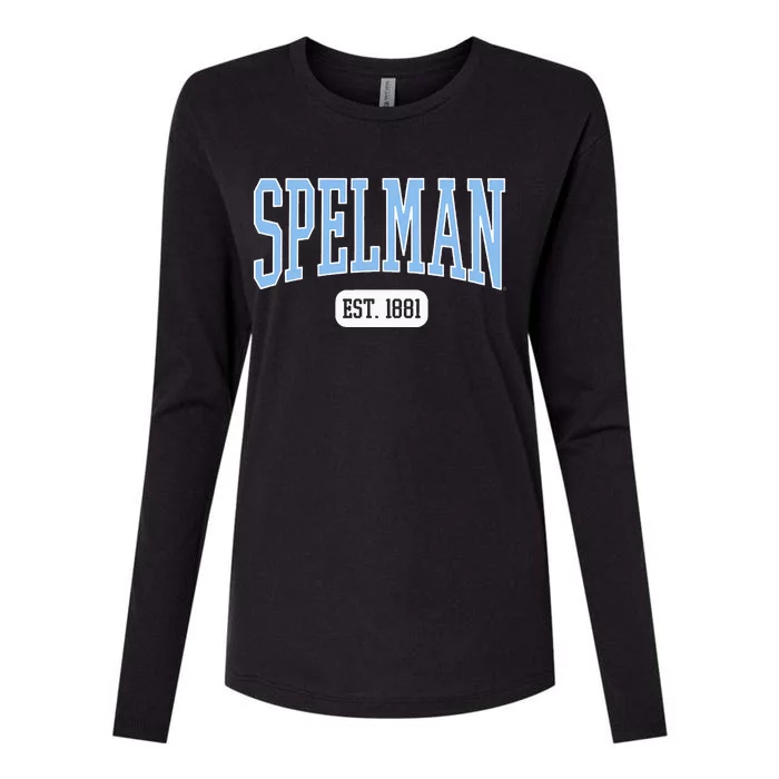 Spelman College Jaguars Est. Date Womens Cotton Relaxed Long Sleeve T-Shirt