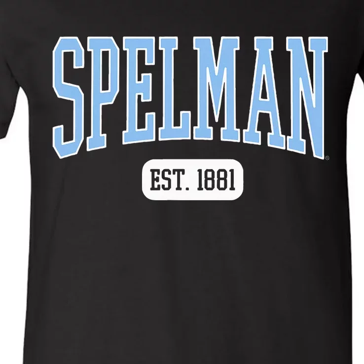 Spelman College Jaguars Est. Date V-Neck T-Shirt