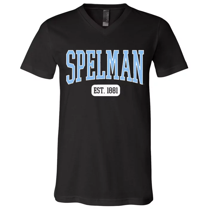 Spelman College Jaguars Est. Date V-Neck T-Shirt