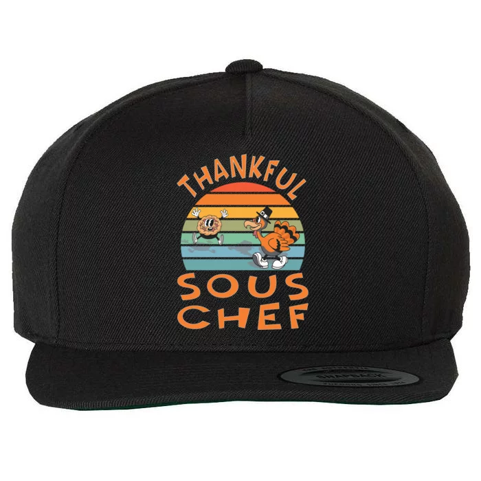 Sous Chef Job Funny Thanksgiving Great Gift Wool Snapback Cap