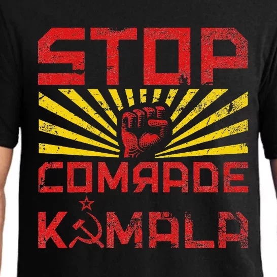 Stop Comrade Kamala Marxist Kamala Communist Kamala Trump Pajama Set