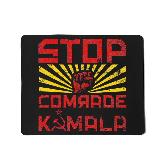 Stop Comrade Kamala Marxist Kamala Communist Kamala Trump Mousepad