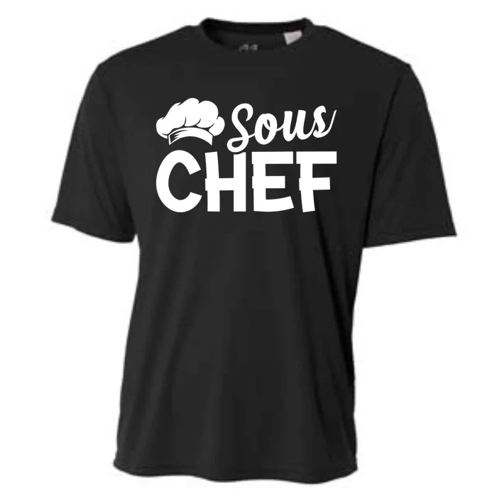 Sous Chef Kitchen Chef Culinary Restaurant Food Cooking Chef Gift Cooling Performance Crew T-Shirt