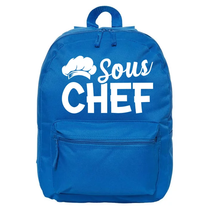 Sous Chef Kitchen Chef Culinary Restaurant Food Cooking Chef Gift 16 in Basic Backpack