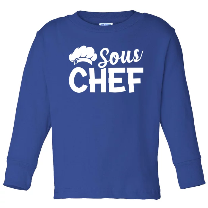 Sous Chef Kitchen Chef Culinary Restaurant Food Cooking Chef Gift Toddler Long Sleeve Shirt