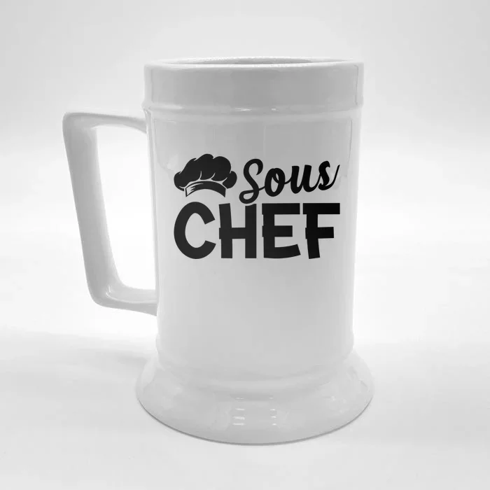 Sous Chef Kitchen Chef Culinary Restaurant Food Cooking Chef Gift Front & Back Beer Stein