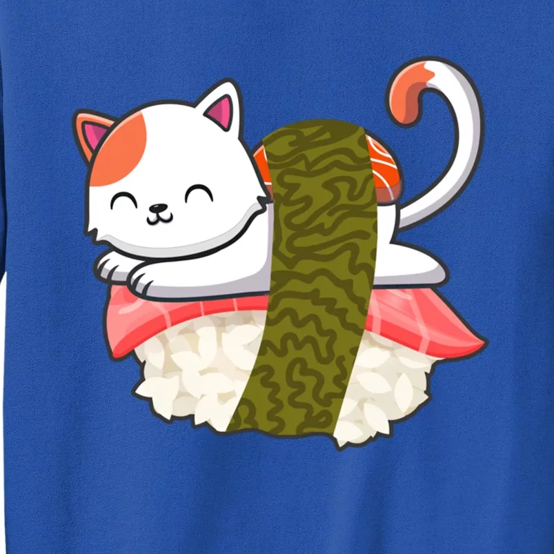 Sushi Cat Kitty Kitten Lover Japanese Sashimi Food Gift Tall Sweatshirt