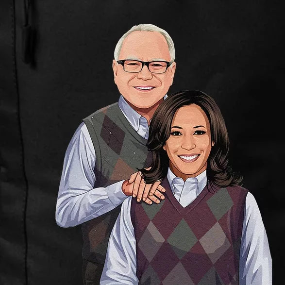 Step Candidates Kamala Harris And Tim Walz 2024 Daily Commute Backpack