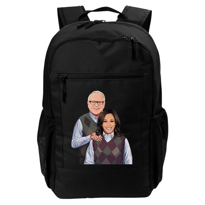 Step Candidates Kamala Harris And Tim Walz 2024 Daily Commute Backpack