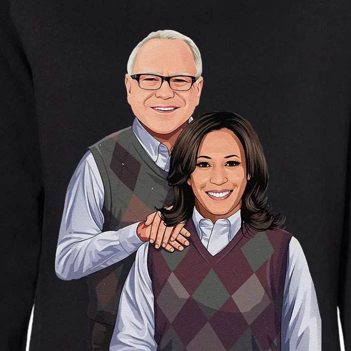 Step Candidates Kamala Harris And Tim Walz 2024 Womens California Wash Sweatshirt