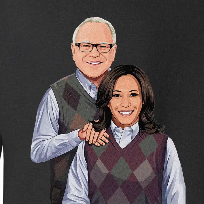 Step Candidates Kamala Harris And Tim Walz 2024 Toddler Sweatshirt