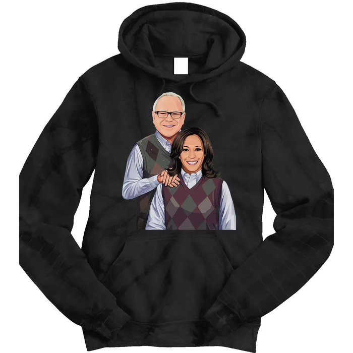 Step Candidates Kamala Harris And Tim Walz 2024 Tie Dye Hoodie