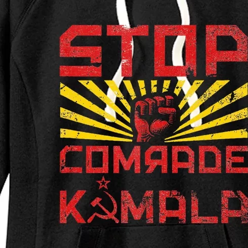 Stop Comrade Kamala Marxist Kamala Women's Fleece Hoodie