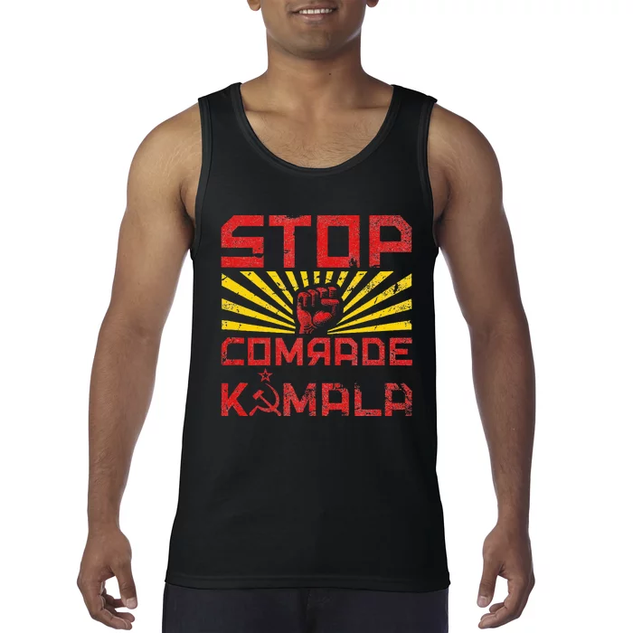 Stop Comrade Kamala Marxist Kamala Tank Top