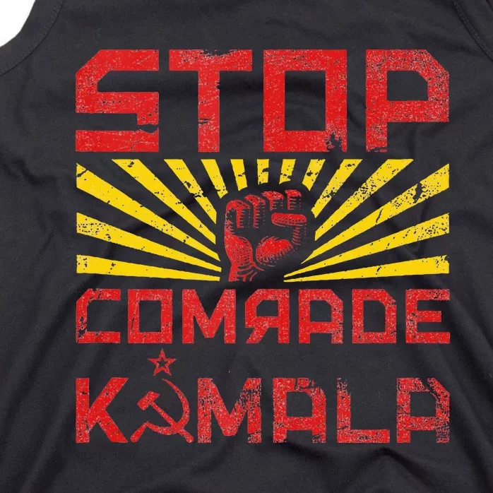 Stop Comrade Kamala Marxist Kamala Tank Top