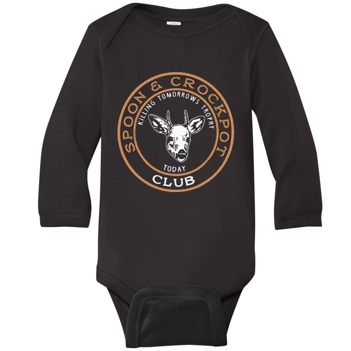 Spoon & Crockpot Killing Tomorrows Trophy Today Club Baby Long Sleeve Bodysuit