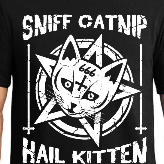 Sniff Catnip Kitten Death Metal Cat Rock Music Pajama Set