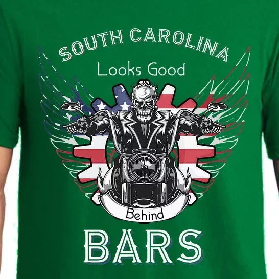 South Carolina Life Behind Bars Motorcycle Pajama Set