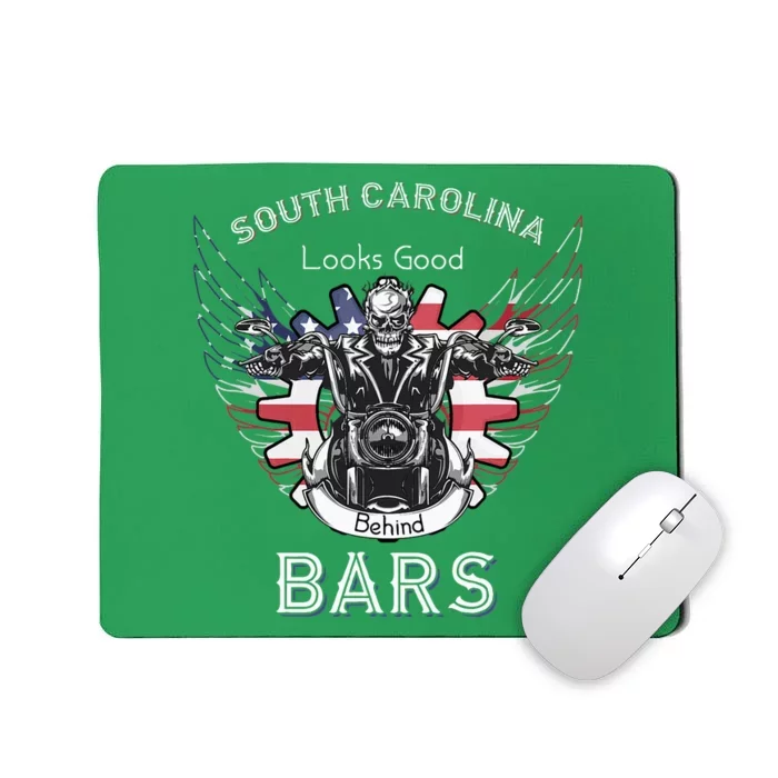 South Carolina Life Behind Bars Motorcycle Mousepad