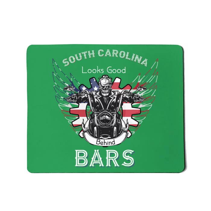 South Carolina Life Behind Bars Motorcycle Mousepad