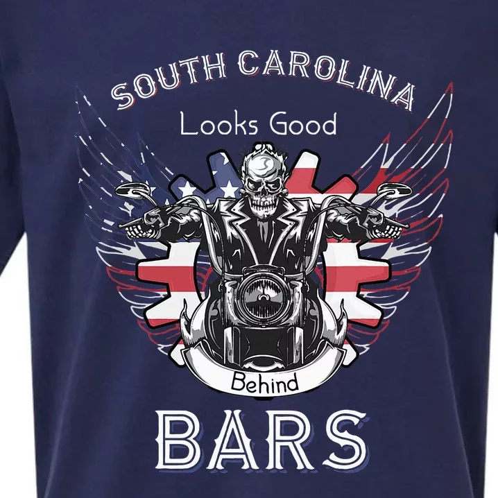 South Carolina Life Behind Bars Motorcycle Sueded Cloud Jersey T-Shirt