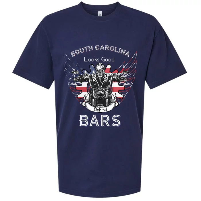 South Carolina Life Behind Bars Motorcycle Sueded Cloud Jersey T-Shirt