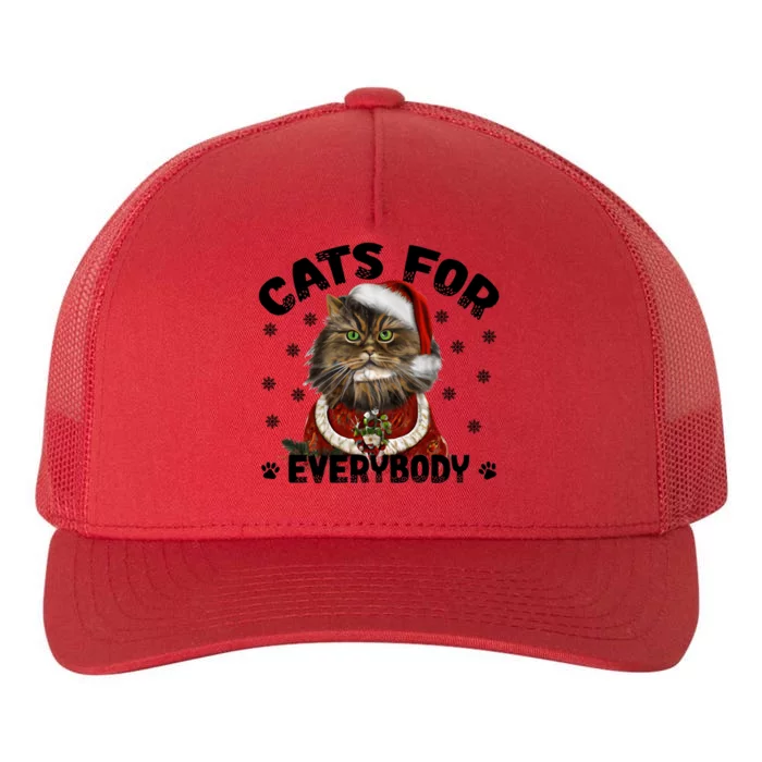 Santa Cat Lover Funny Christmas S Cats For Everybody Cool Gift Yupoong Adult 5-Panel Trucker Hat