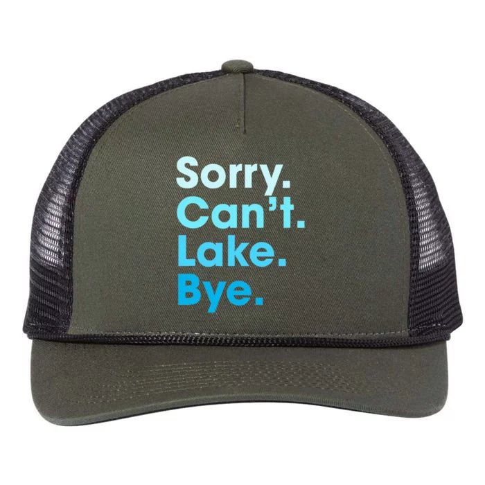 Sorry Cant Lake Bye Retro Rope Trucker Hat Cap