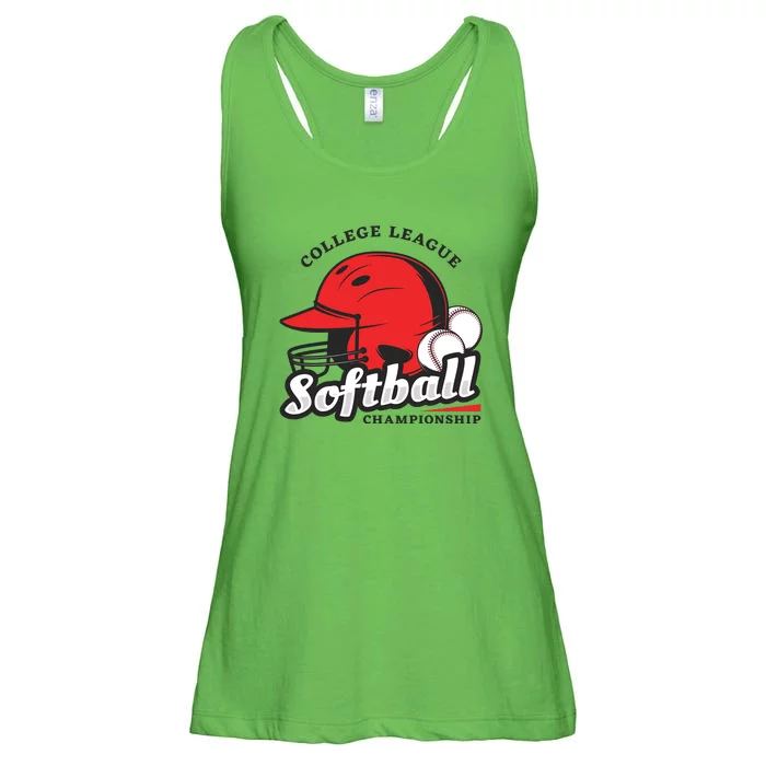 Softball College League Championship Ladies Essential Flowy Tank