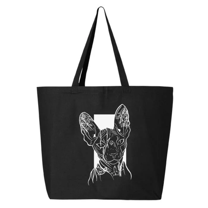 Sphinx cat lover Sphynx hairless cat breed naked cat 25L Jumbo Tote