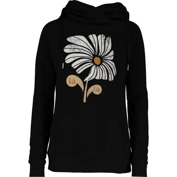 Subtle Comma La Flower Womens Funnel Neck Pullover Hood