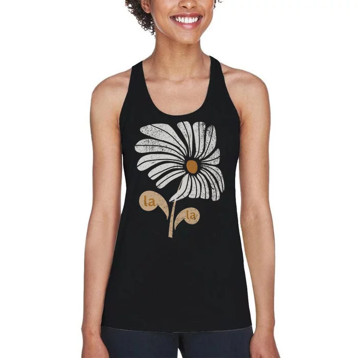 Subtle Comma La Flower Women's Racerback Tank