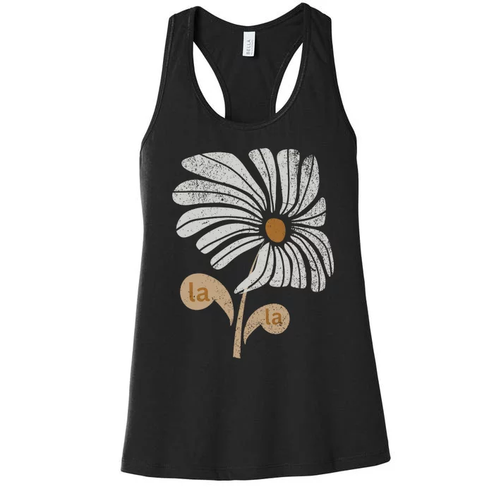 Subtle Comma La Flower Women's Racerback Tank