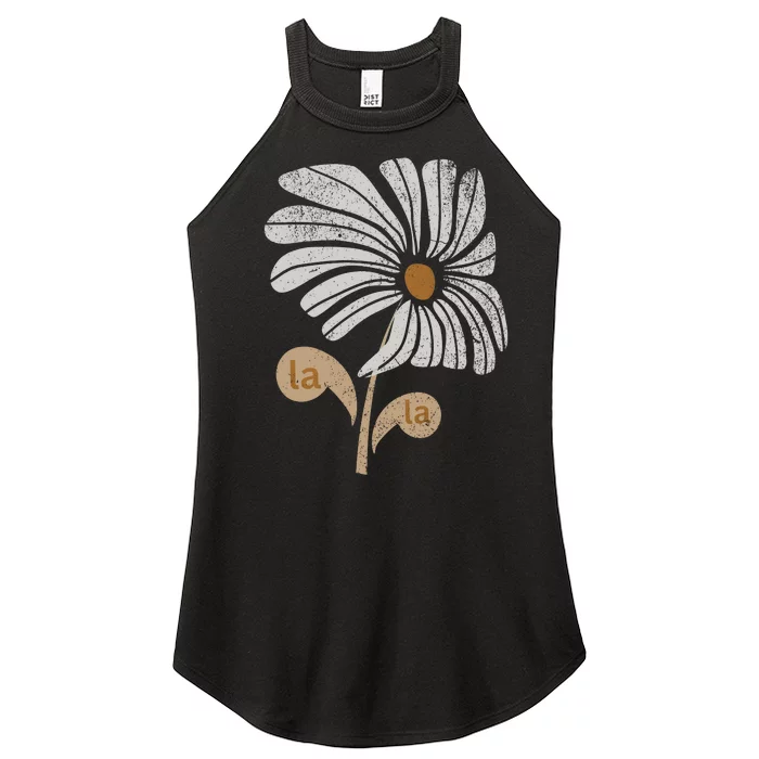 Subtle Comma La Flower Women’s Perfect Tri Rocker Tank