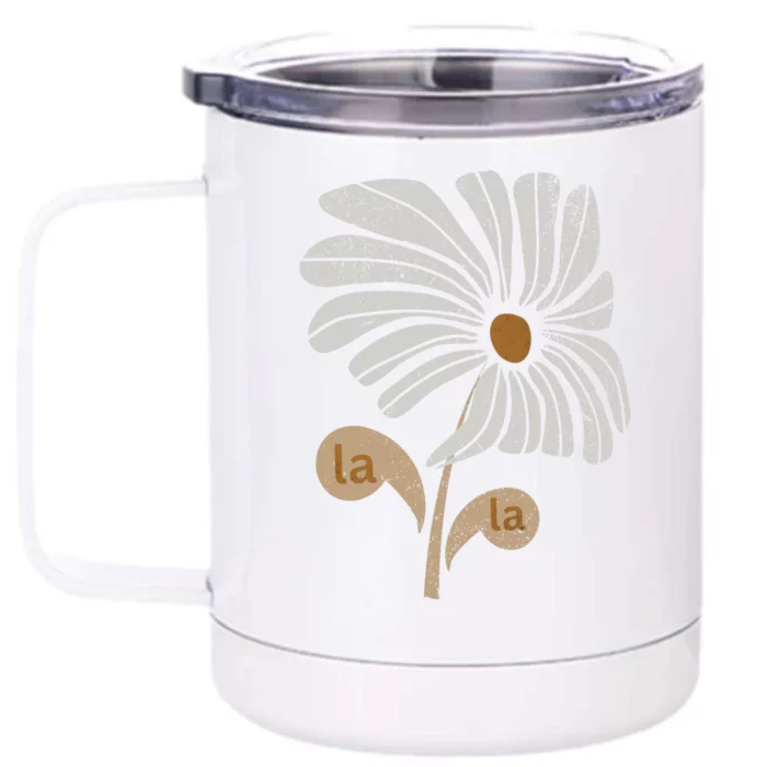 Subtle Comma La Flower Front & Back 12oz Stainless Steel Tumbler Cup