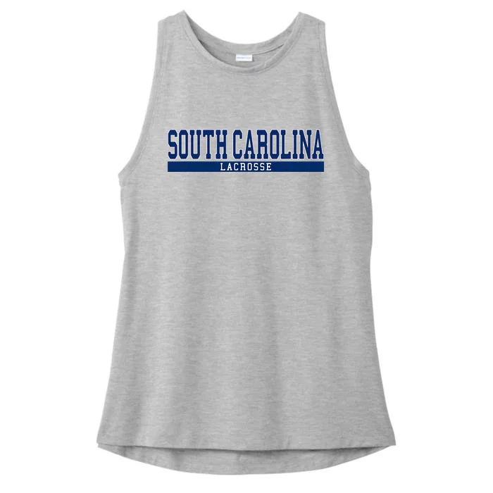 South Carolina Lacrosse Ladies Tri-Blend Wicking Tank